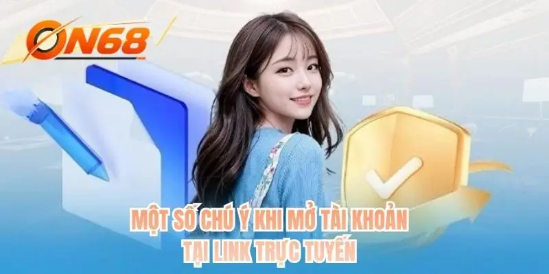 Một số chú ý khi mở tài khoản tại link trực tuyến